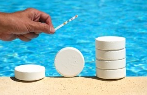 pastillas de cloro para desinfectar la piscinas