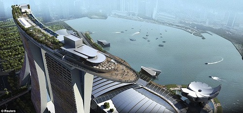 PISCINA DEL HOTEL MARINA BAY SANDS EN SINGAPUR