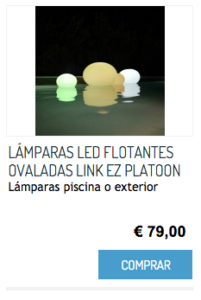 LÁMPARAS LED FLOTANTES OVALADAS LINK EZ PLATOON