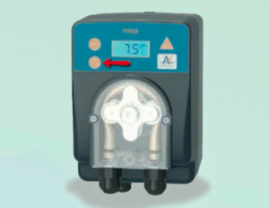 pH controller + a container of pH reducer